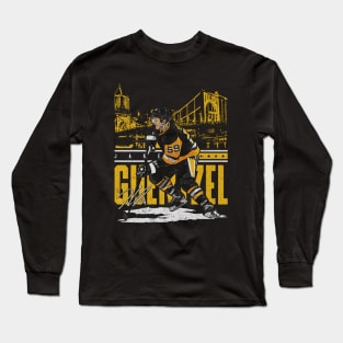 Jake Guentzel Pittsburgh City Skyline Long Sleeve T-Shirt